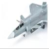 ALHROEUO Miniature Scale 1 48 Scale Aircraft Fighter Grey Military Model Simulation Souvenir Ornaments Collection Adult Gift Flying Toy Game Kits view 3