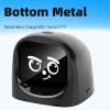 AUNMAS AI Desk Robot Companion, Funny Intelligent Interactive Emotional Expression Electronic AI Dashboard Robot Pet Car Dashboard Decoration for Adults Kids Home Office Car Travel (Black) view 4