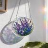 Acrylic Jigsaw Puzzle Suncatcher-Waterfall, Stained Glass Window Hanging, Home Decor Creative Mom Gifts, Birthday Gifts for Women,Wife, Sisters, Aunt, Besties(4-violet Garden Grace,1-S(7.4x7.4 IN)) view 2