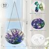 Acrylic Jigsaw Puzzle Suncatcher-Waterfall, Stained Glass Window Hanging, Home Decor Creative Mom Gifts, Birthday Gifts for Women,Wife, Sisters, Aunt, Besties(4-violet Garden Grace,1-S(7.4x7.4 IN)) view 3