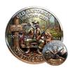 Legends of the Hunt Coin,Old Bastards Hunting Club Challenge Coin,Funny Skeleton Hunting Commemorative Coin,Hunting Collectible Gift for Old Hunters & Outdoor Lovers (1pcs) view 1