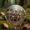 Legends of the Hunt Coin,Old Bastards Hunting Club Challenge Coin,Funny Skeleton Hunting Commemorative Coin,Hunting Collectible Gift for Old Hunters & Outdoor Lovers (1pcs) view 3