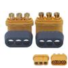 10-Piece 3.5mm 3-Core T-Plug Connector Set with Protective Covers for RC Models 5 Male/Female Pairs view 2