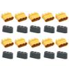 10-Piece 3.5mm 3-Core T-Plug Connector Set with Protective Covers for RC Models 5 Male/Female Pairs view 4