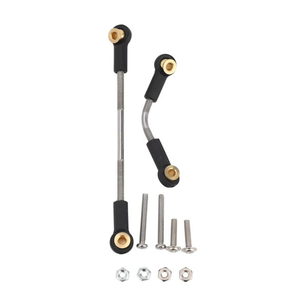 Adjustable Pull Rod for WPL B1 B14 B24 C14 C24 1/16 1 Set Metal Steering Pull Rod Remote Control Car Upgrade Part Accessories