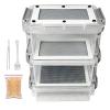 Silkworm Breeding Box, Mealworm Feeder Kit, Clear Cage with Long Lasting Design, Reusable Container with Ventilation Feature, 7.48x4.33x2.76 Inches Farm Tools, Top Breeding Box for Hobbyists Use view 1