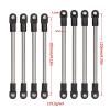 Adjustable Pull Rod for SCX10 D90 TF2 1/10 8Pcs Steel 275mm Wheelbase Chassis Links Set with Straight Angled M4 Rod Ends RC Crawler Accessories view 2