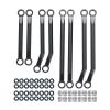 Adjustable Pull Rod for TRX-4M for Bronco for Defender 1/18 8Pcs Aluminium Alloy High Clearance Linkage Link Rod Kit RC Car Model Upgrade Part(Black) view 1