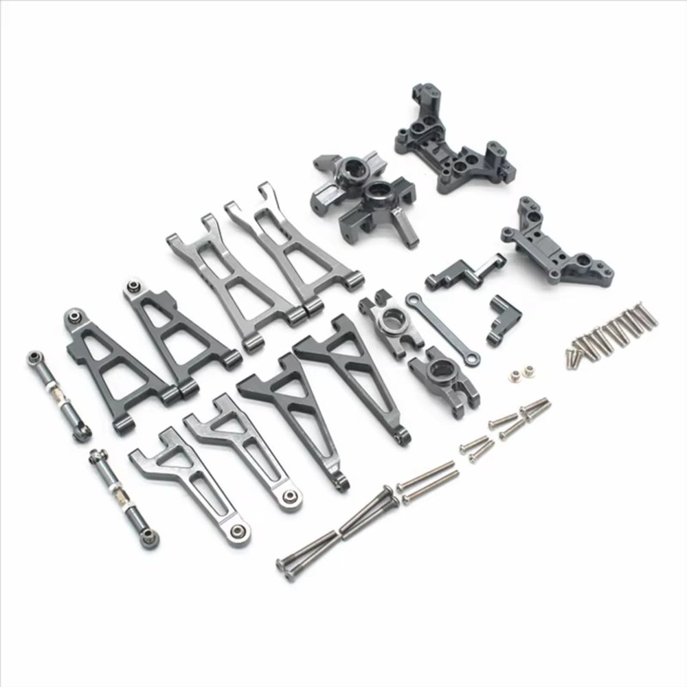 Adjustable Pull Rod for HBX 16889 16889A 16890 16890A SG1601 SG1602 1/16 Metal Steering Rod Suspension Arm Block Set RC Car Upgrades Parts Kit