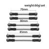 Adjustable Pull Rod for Traxxas for Slash 2WD 1/10 Stainless Steel Turnbuckles Pull Rod Link Steering Set RC Car Upgrade Parts Accessories view 2