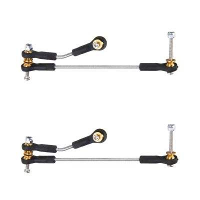 Adjustable Pull Rod for WPL B14 B24 B16 B36 C14 C24 C44 1/16 2Set Steering Pull Rod Servo Upgrade Parts Remote Controls Car Accessories