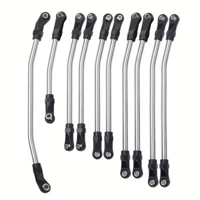 Adjustable Pull Rod for Axial for SCX10 II 90046 1/10 Stainless Steel Link Rod Linkage 313mm Wheelbase RC Crawler Car Upgrade Parts