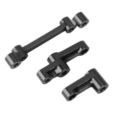 Adjustable Pull Rod for SG 1603 1604 for SG1603 for SG1604 for UDIRC UD1601 UD1602 1/16 Metal Steering Rod Assembly Set RC Car Upgrade Parts(Black)