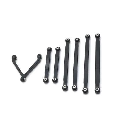 Adjustable Pull Rod for Axial for SCX24 90081 4WD for Mini for Climbing Car Metal All Pull Rod Upgrade and Modification Parts Accessories(Black)