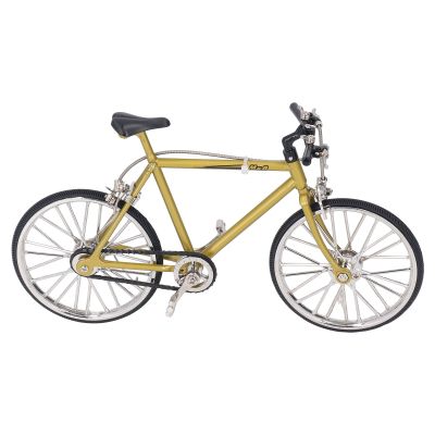 ZGHUNVRE Mini Model Metal Rubber Durable Sturdy High Simulation Detachable Bike Toy, Desktop Ornament for Home Office Shelf Decoration, Finger Bike Gift for Kids