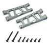 Aluminum Upgrade Parts Set for ARRMA 1/16 Mini Kraton 3S, Front/Rear Upper/Lower Arm, Gearbox Cover, Wing, Steering Link (Titanium Front/Rear Upper/Lower Arm Set) view 2