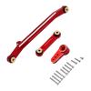 Adjustable Pull Rod for Axial 1/24 for SCX24 for Deadbolt C10 for JLU for Gladiator for Bronco Metal Steering Link Rod with Ball End RC Crawler Car(Red,A) view 1