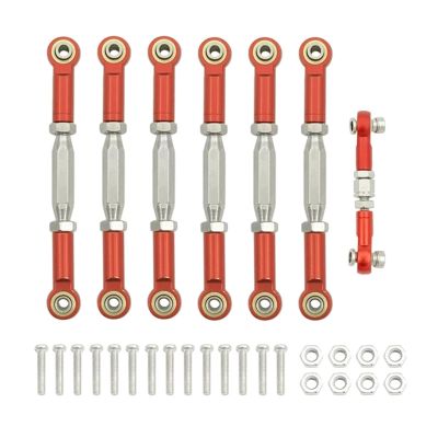 Adjustable Pull Rod for Traxxas for Slash 4X4 for VXL 2WD for Rustler for Stampede for Hoss 1/10 Metal Camber Link Rod Linkage Set RC Car Upgrades Parts