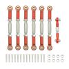Adjustable Pull Rod for Traxxas for Slash 4X4 for VXL 2WD for Rustler for Stampede for Hoss 1/10 Metal Camber Link Rod Linkage Set RC Car Upgrades Parts view 1