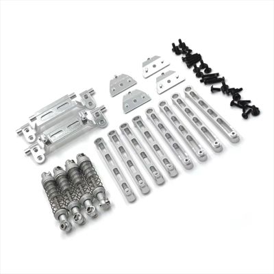 Adjustable Pull Rod for Mangniu for MN78 1/12 Metal Upgrade Rod Shock Absorber for Seat Mount Suit Remote Control Car Parts Accessories(Silver)