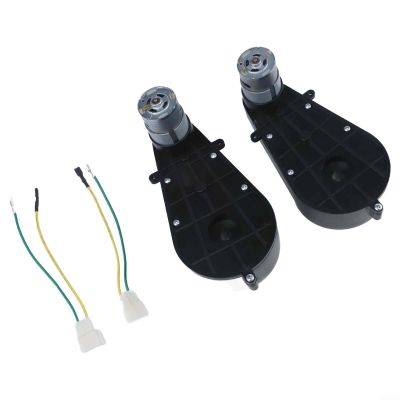 24V Ride On Car Motor Replacement, RS555 High Gearbox Upgrade, Metal Plastic Construction, 30000RPM, Quick Connect, 2 Pack
