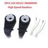 24V Ride On Car Motor Replacement, RS555 High Gearbox Upgrade, Metal Plastic Construction, 30000RPM, Quick Connect, 2 Pack view 4