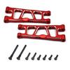 Aluminum Upgrade Parts Set for ARRMA 1/16 Mini Kraton 3S, Front/Rear Upper/Lower Arm, Gearbox Cover, Wing, Steering Link (Red Front/Rear Upper/Lower Arm Set) view 2