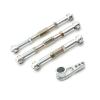 Adjustable Pull Rod for WLtoys 104016 104018 104009 12401 12402 12403 12404 12409 1/10 Steering Linkage Gear for Swing Arm RC Car Parts Accessories(Silver) view 1