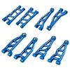 Aluminum Upgrade Parts Set for ARRMA 1/16 Mini Kraton 3S, Front/Rear Upper/Lower Arm, Gearbox Cover, Wing, Steering Link (Blue Front/Rear Upper/Lower Arm Set) view 1