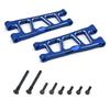 Aluminum Upgrade Parts Set for ARRMA 1/16 Mini Kraton 3S, Front/Rear Upper/Lower Arm, Gearbox Cover, Wing, Steering Link (Blue Front/Rear Upper/Lower Arm Set) view 2