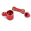 Aluminum Upgrade Parts Set for ARRMA 1/16 Mini Kraton 3S, Front/Rear Upper/Lower Arm, Gearbox Cover, Wing, Steering Link (Red Servo Steering Link) view 2