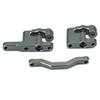 Aluminum Upgrade Parts Set for ARRMA 1/16 Mini Kraton 3S, Front/Rear Upper/Lower Arm, Gearbox Cover, Wing, Steering Link (Titanium Steering Set) view 3