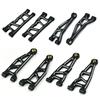 Aluminum Upgrade Parts Set for ARRMA 1/16 Mini Kraton 3S, Front/Rear Upper/Lower Arm, Gearbox Cover, Wing, Steering Link (Black Front/Rear Upper/Lower Arm Set) view 1