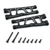 Aluminum Upgrade Parts Set for ARRMA 1/16 Mini Kraton 3S, Front/Rear Upper/Lower Arm, Gearbox Cover, Wing, Steering Link (Black Front/Rear Upper/Lower Arm Set) view 2
