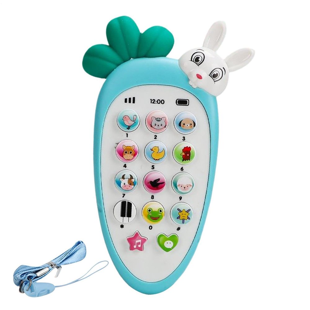 Babe Cell Phone - Simulated Mobile Phone Toy, Sturdy Resin Accessory Case Unit | for toddlar Role Play Interaction 4 Function 10 Number Keys 5 Mode Switching dlal Heng Up Sound Cognition Training