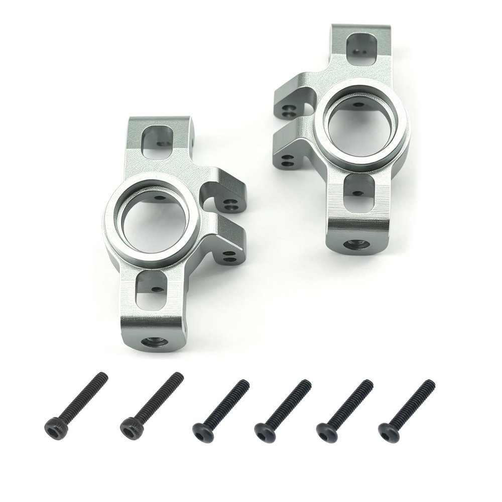 Aluminum Upgrade Parts Set for ARRMA 1/16 Mini Kraton 3S, Front/Rear Upper/Lower Arm, Gearbox Cover, Wing, Steering Link (Titanium Front Hub/Knuckle Arm)