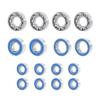 16PCS Blue Bearing Kit for RC Crawler 1/10 Scale Compatible with AR44 Axles and 90046 Model view 4