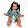 26 Inch Real Life Reborn Baby Doll Black Girl Big Size Realistic Reborn Toddler Girl Doll Pippa with Hair African American Soft Cloth Body Baby Doll That Look Real Dark Brown Skin Babies Toys view 4
