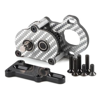 RC Crawler Portal Transmission 1/10 Scale 48P LCG Gearbox Compatible with F9 AR45 Vanquish F10(Silver)