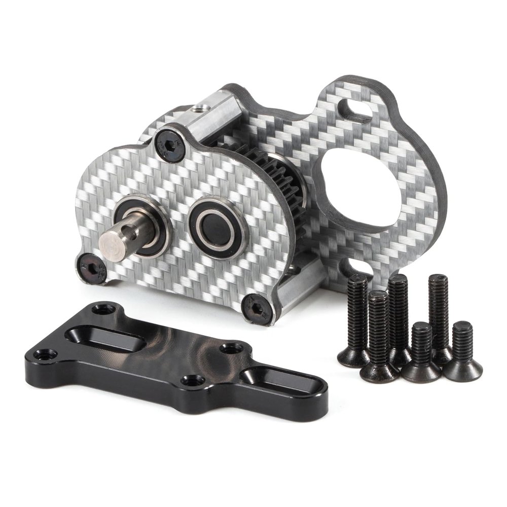 RC Crawler Portal Transmission 1/10 Scale 48P LCG Gearbox Compatible with F9 AR45 Vanquish F10(Silver)