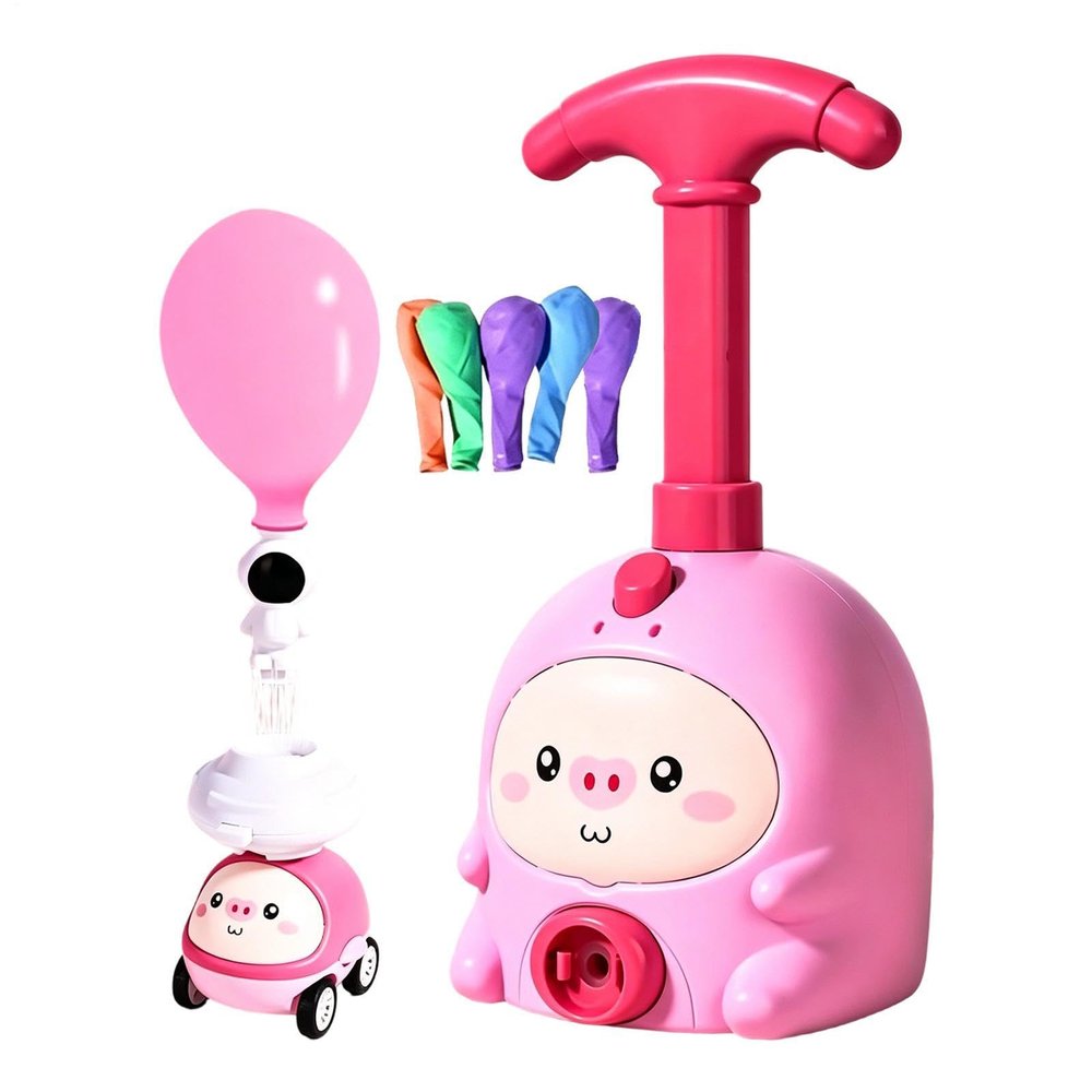 Air Pump Balloon Rocket Toy, Aerodynamic Challenging Animal Shape, Aerodynamics Learning Balloon Rocket Kit, For Boys, Girls, Preschoolers, Classroom