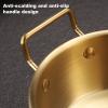 Kids Stainless Steel Bowls - duals Handles Grip, Gold Brushed Finish Soup Basin, Double Ears Stackable Cereal Receptacle, Insulated Metal Food Grade Tableware | Snack Dish for toddlerr & Juniors view 4
