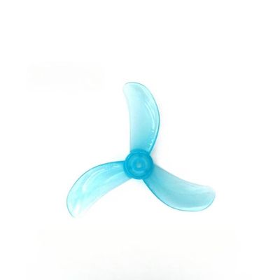 1608/1609 40mm 3-Blade 4-Blade Propeller 1.5mm Shaft for 0802-1103 Motor Tinywhoop Drone Noise Power Alignment 4Pairs(1608-3 Blue 1.5mm)