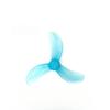 1608/1609 40mm 3-Blade 4-Blade Propeller 1.5mm Shaft for 0802-1103 Motor Tinywhoop Drone Noise Power Alignment 4Pairs(1608-3 Blue 1.5mm) view 1