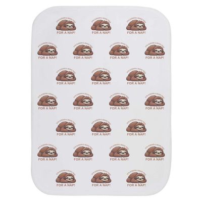 Azeeda 'Sleepy Sloth Nap Time' Baby Burp/Wash Cloth (BC00041694)