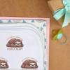 Azeeda 'Sleepy Sloth Nap Time' Baby Burp/Wash Cloth (BC00041694) view 3