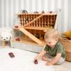 Personalized Wooden Toy Car Garage for Kids, 70-Car Storage Organizer with Name, Display Shelf for Toy Car Collection view 4