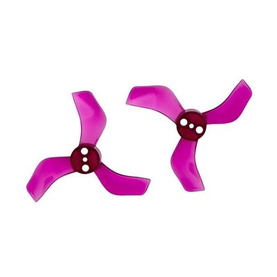 1635 Reinforced 40mm 3-Blade Propeller Compatible with 1.0mm/1.5mm Shaft Props Tinywhoop FPV Drone Hardware Alignment 4Pairs(1635 Purple 1.5MM)