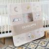 Let's Make Memories Personalized Baby Blanket - Welcome New Baby - Newborn Gift for New Parents - Peanuts - Custom Photo and Name - Small - Snoopy Baby Love - Blue - Plush - 30x40 view 3