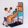 Kids Arcade Style Basketball Game Indoor Hoop Set, Easy Assembly Basketball Hoop with Stable Base, Includes Mini Balls and Pump, Indoor Outdoor Basketball Goal for Toddlers and Family Play Orange view 1